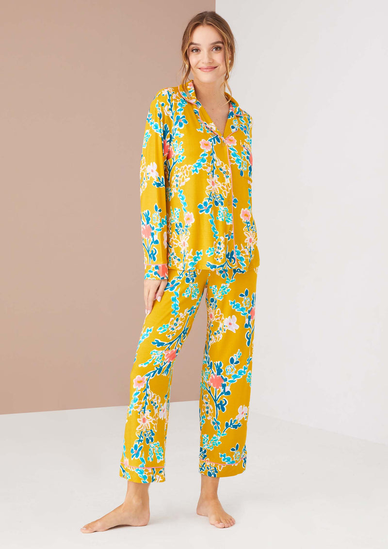 Women's Brushed-Back-Satin Orchid Pajamas  Women, Satin sleepwear, Satin  pyjama set